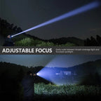 Flashlight USB Rechargeable Telescopic Zoom Waterproof