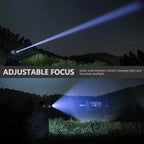 Flashlight USB-Rechargeable Zoomable 90,000 Lumens