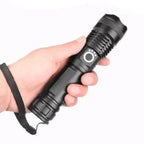 Flashlight Zoom Beam 90000 Lumens USB Rechargeable