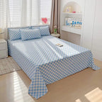 Flat Bed Sheet Set 100 Percent Polyester 2 Pillowcases