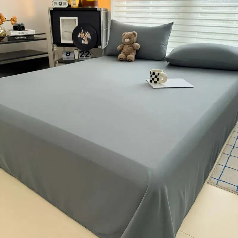 Flat Bedsheet Set Soft Breathable Polyester
