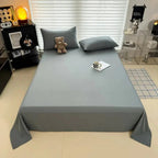 Flat Bedsheet Set Soft Breathable Polyester