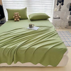 Flat Bedsheet Set Soft Breathable Polyester