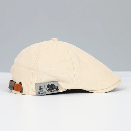 Flat Cap Adjustable Strap Breathable Sun Protection