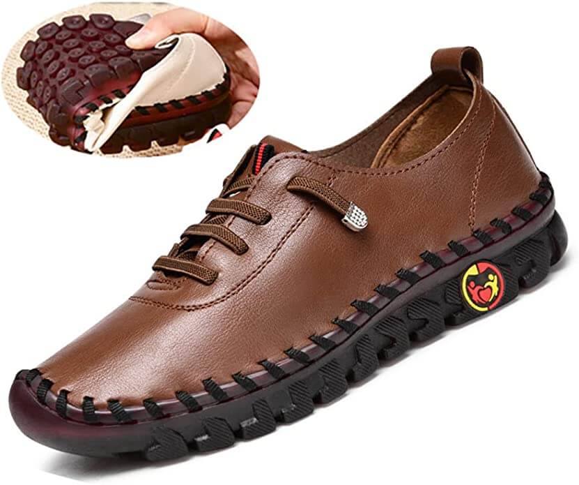 Flat Loafers Orthopedic Insole & Arch Support Non-Slip Sole