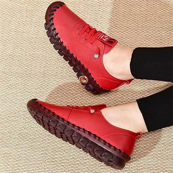 Flat Loafers Orthopedic Insole & Arch Support Non-Slip Sole