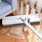 Flat Mop 360° Rotating Microfiber Pad Hands-Free Wringer