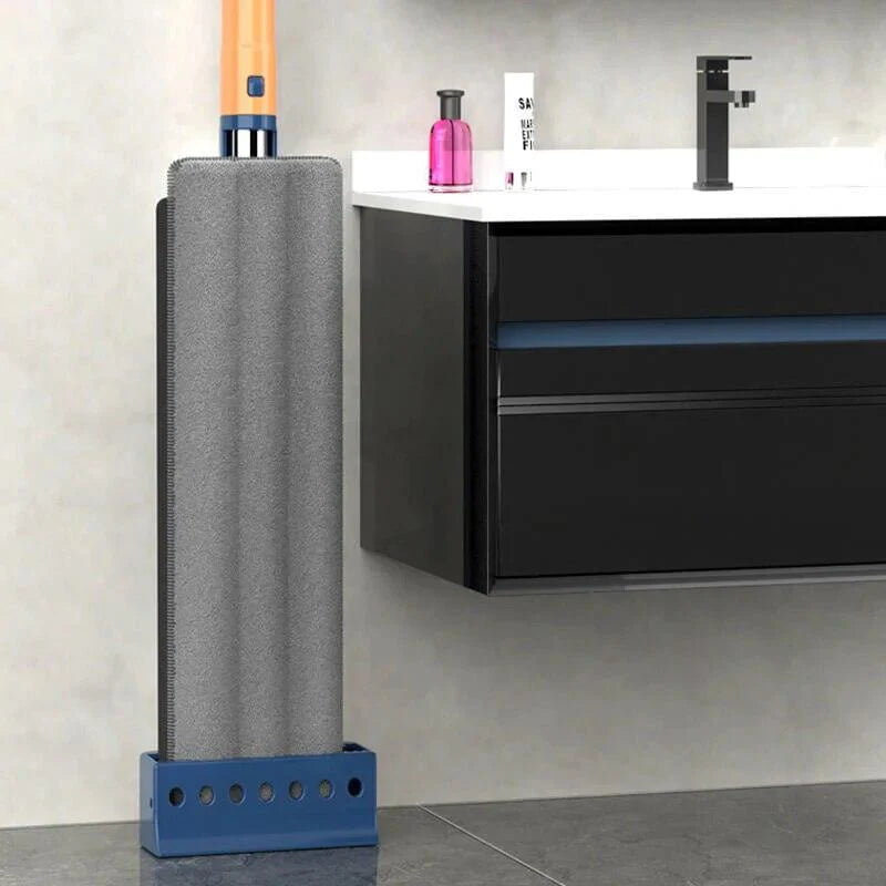 Flat Mop 360° Rotating Microfiber Pad Hands-Free Wringer