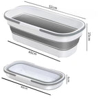 Flat Mop Automatic Wringing Microfiber Head Foldable Bucket