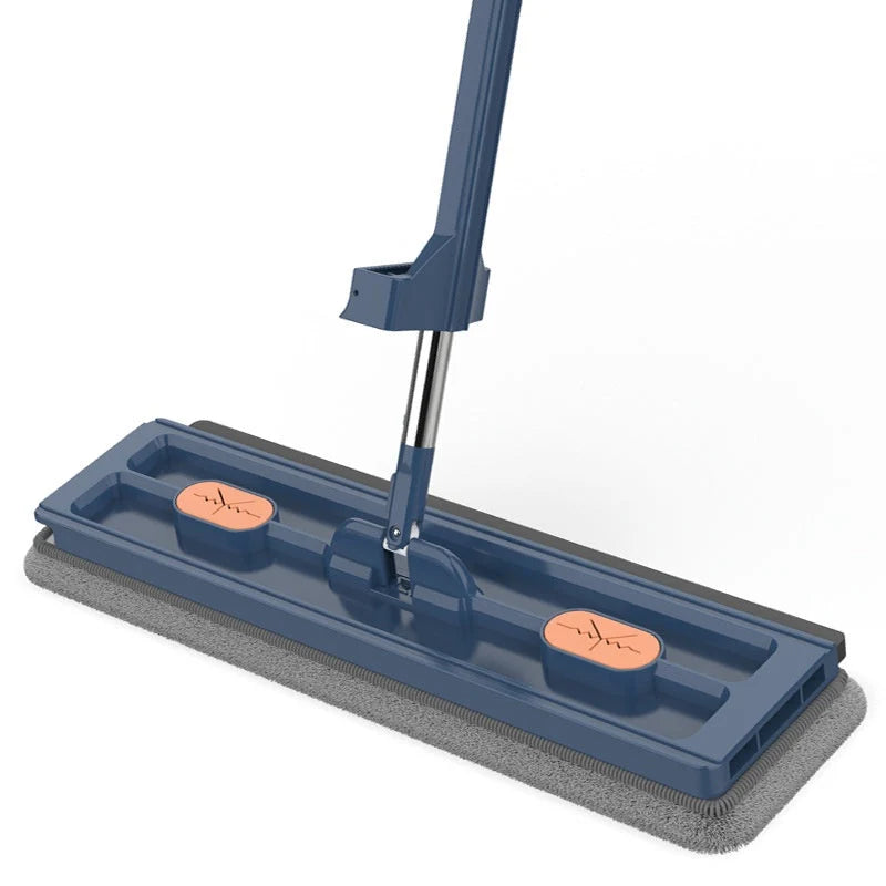 Flat Mop Self-Wringing 360° Rotating Microfiber Pad