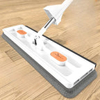Flat Mop Self-Wringing 360° Rotating Microfiber Pad