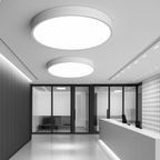 Flat Profile Frosted Glass Dimmable LED Ceiling Light (Multiple Sizes)