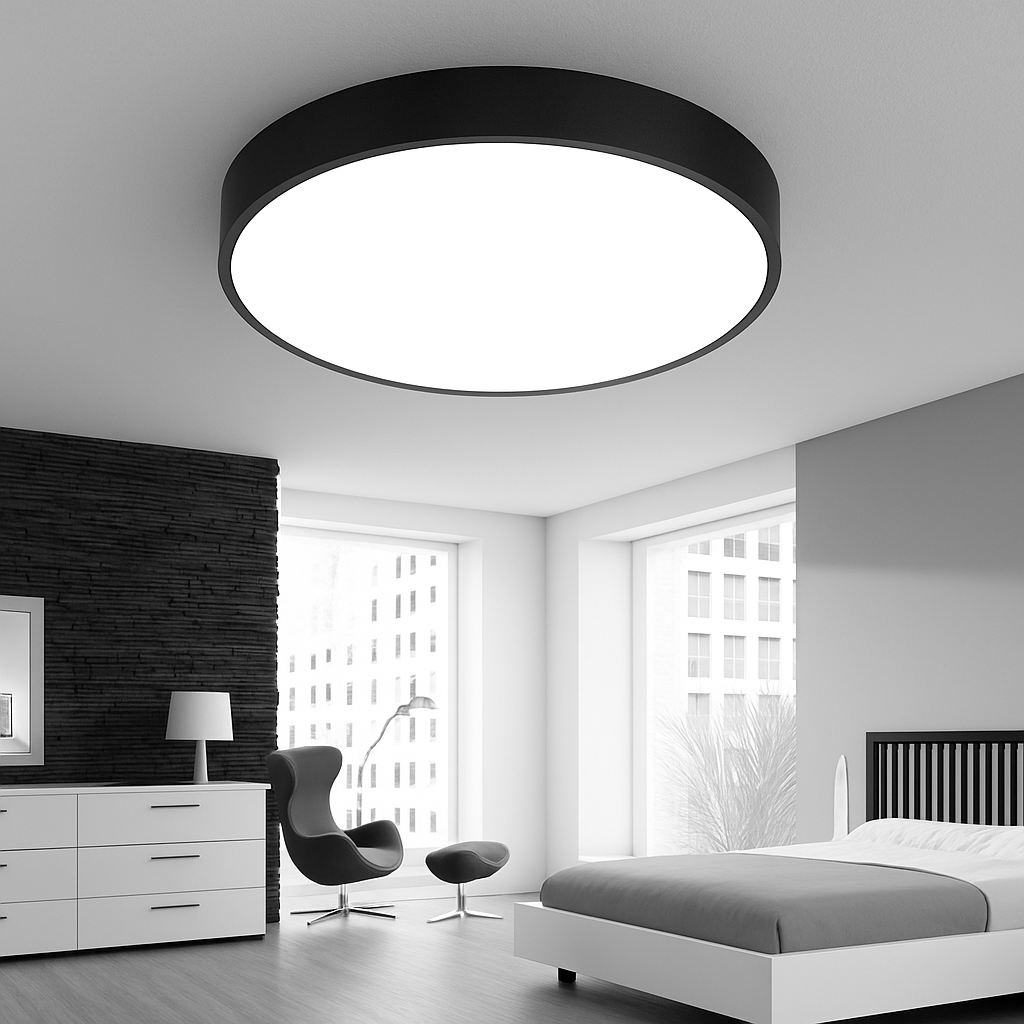 Flat Profile Frosted Glass Dimmable LED Ceiling Light (Multiple Sizes)