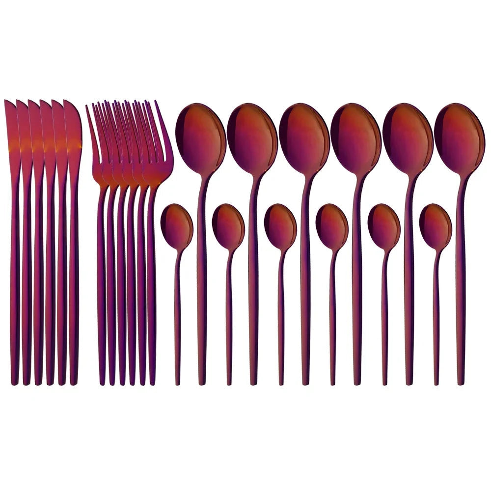 Flatware Set Stainless Steel Ergonomic & Dishwasher Safe