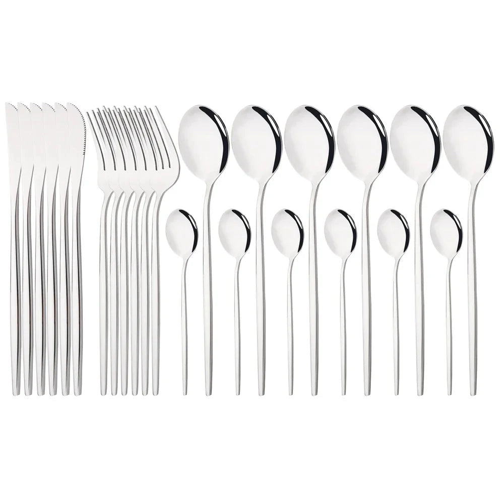 Flatware Set Stainless Steel Ergonomic & Dishwasher Safe