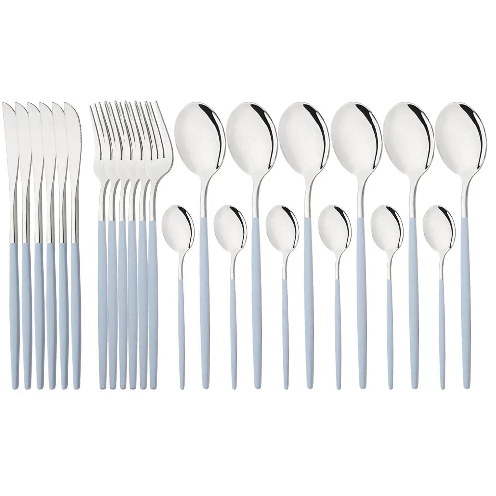 Flatware Set Stainless Steel Ergonomic & Dishwasher Safe
