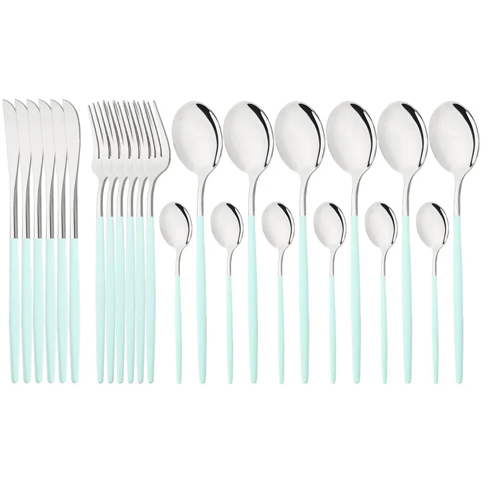 Flatware Set Stainless Steel Ergonomic & Dishwasher Safe