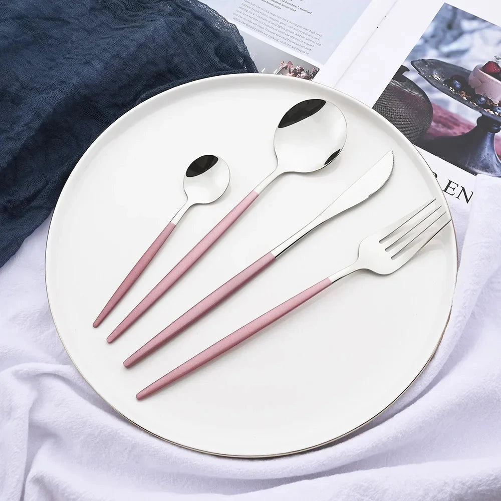 Flatware Set Stainless Steel Ergonomic & Dishwasher Safe