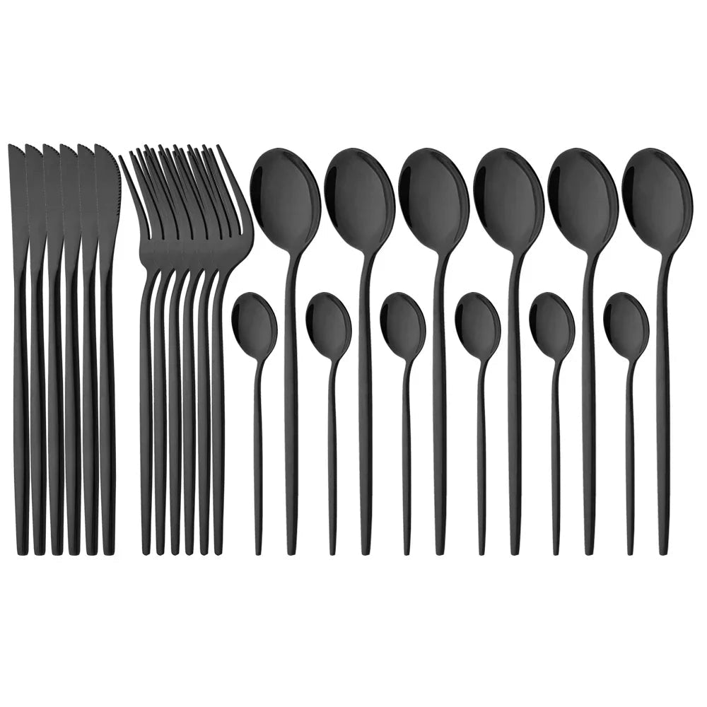 Flatware Set Stainless Steel Ergonomic & Dishwasher Safe