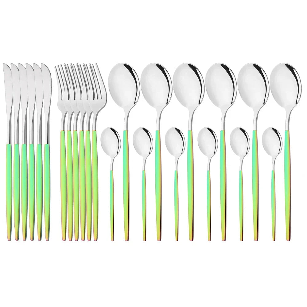 Flatware Set Stainless Steel Ergonomic & Dishwasher Safe