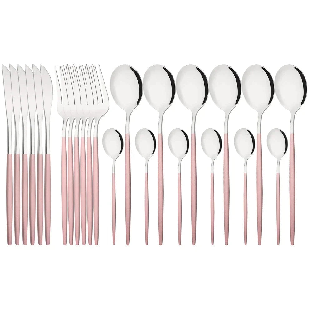 Flatware Set Stainless Steel Ergonomic & Dishwasher Safe