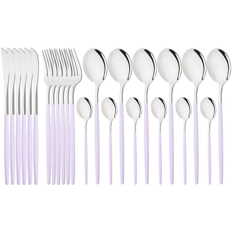 Flatware Set Stainless Steel Ergonomic & Dishwasher Safe