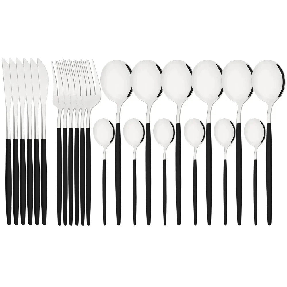 Flatware Set Stainless Steel Ergonomic & Dishwasher Safe