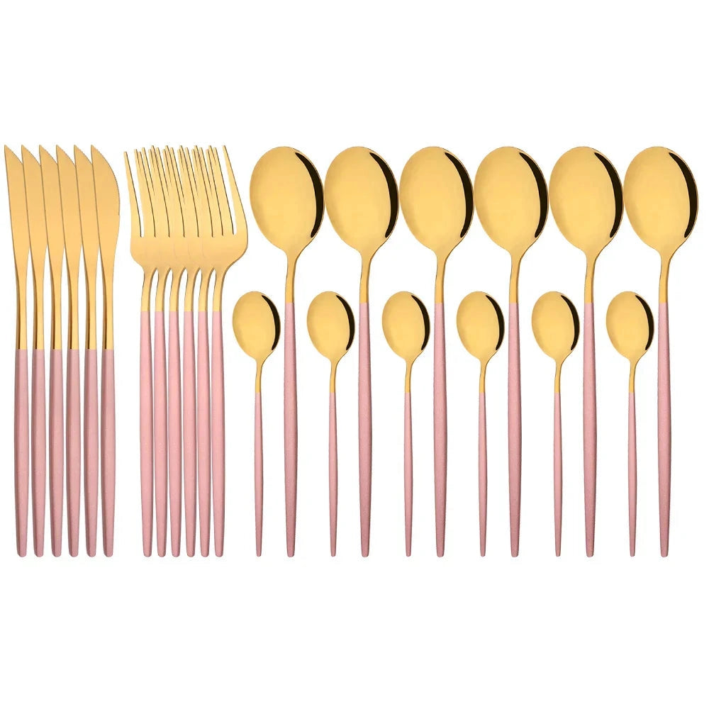 Flatware Set Stainless Steel Ergonomic & Dishwasher Safe