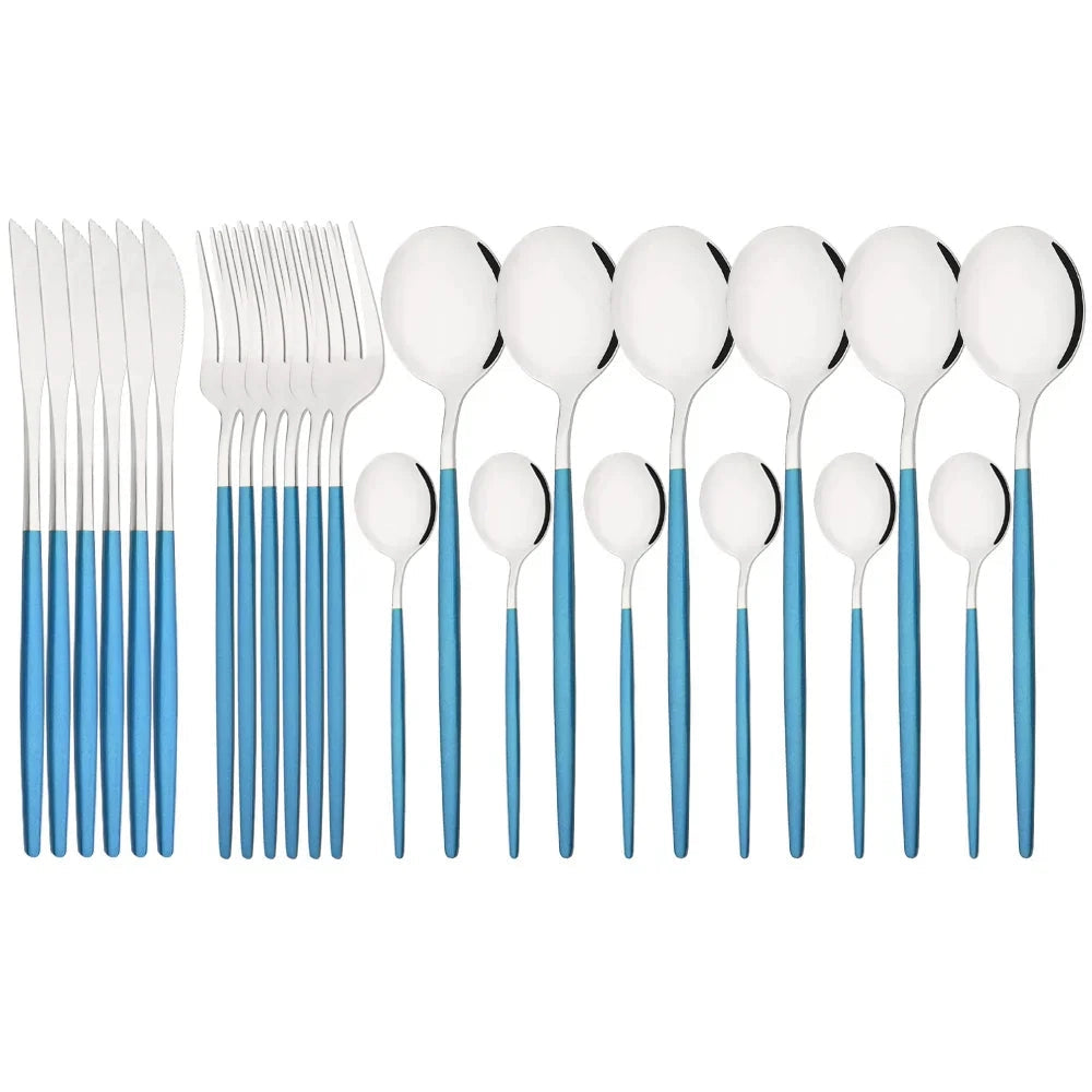 Flatware Set Stainless Steel Ergonomic & Dishwasher Safe