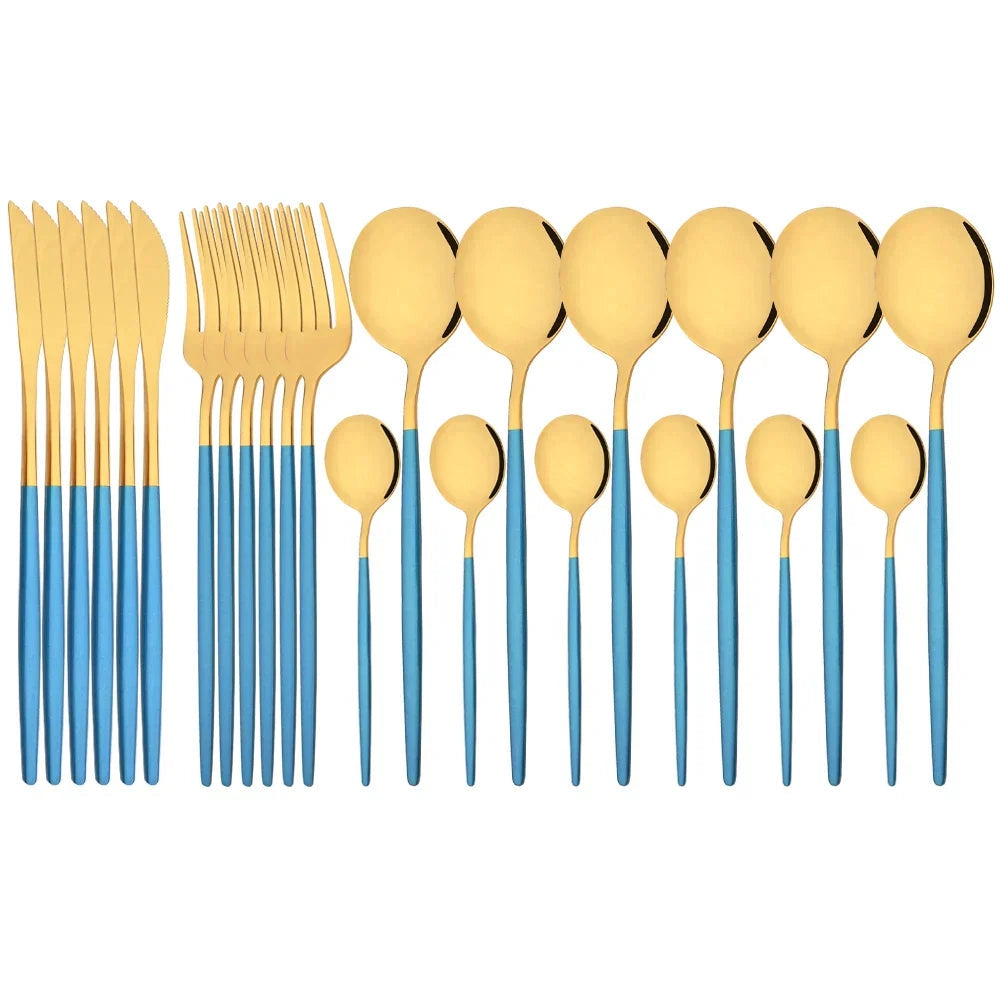 Flatware Set Stainless Steel Ergonomic & Dishwasher Safe