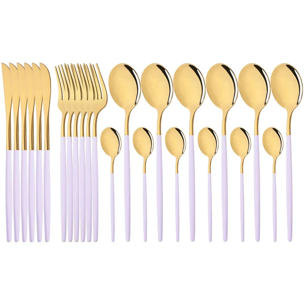 Flatware Set Stainless Steel Ergonomic & Dishwasher Safe