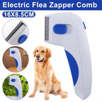 Flea & Tick Comb Fine-Tooth Battery-Powered Chemical-Free