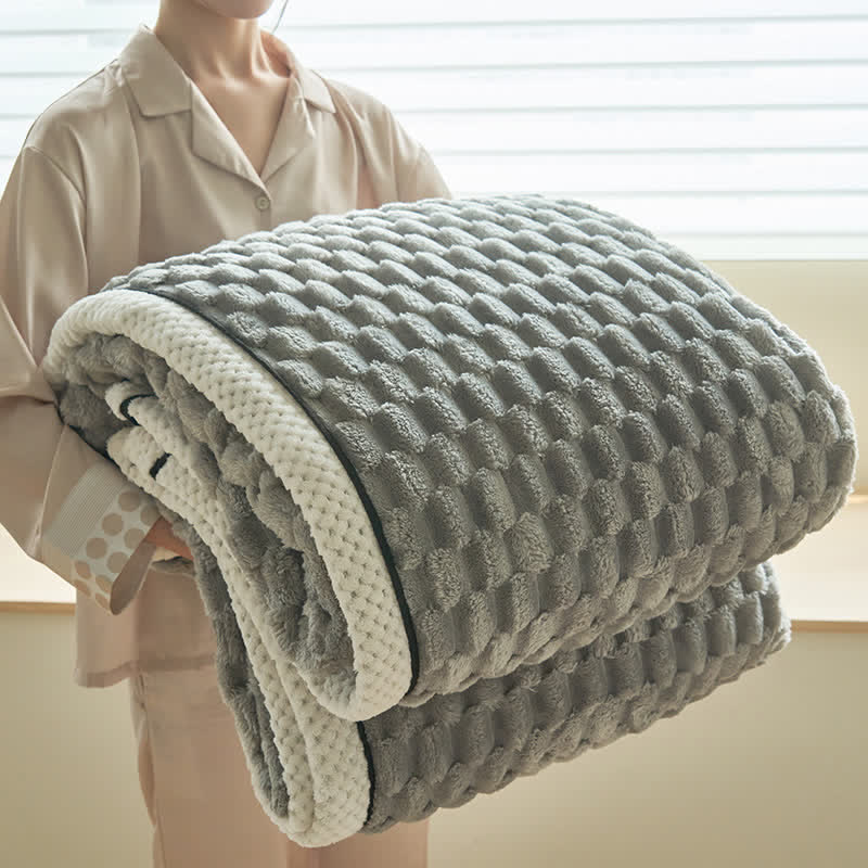 Fleece Blanket Coral Fleece Extra-Soft Reversible