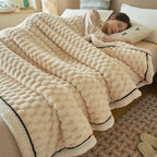 Fleece Blanket Coral Fleece Extra-Soft Reversible