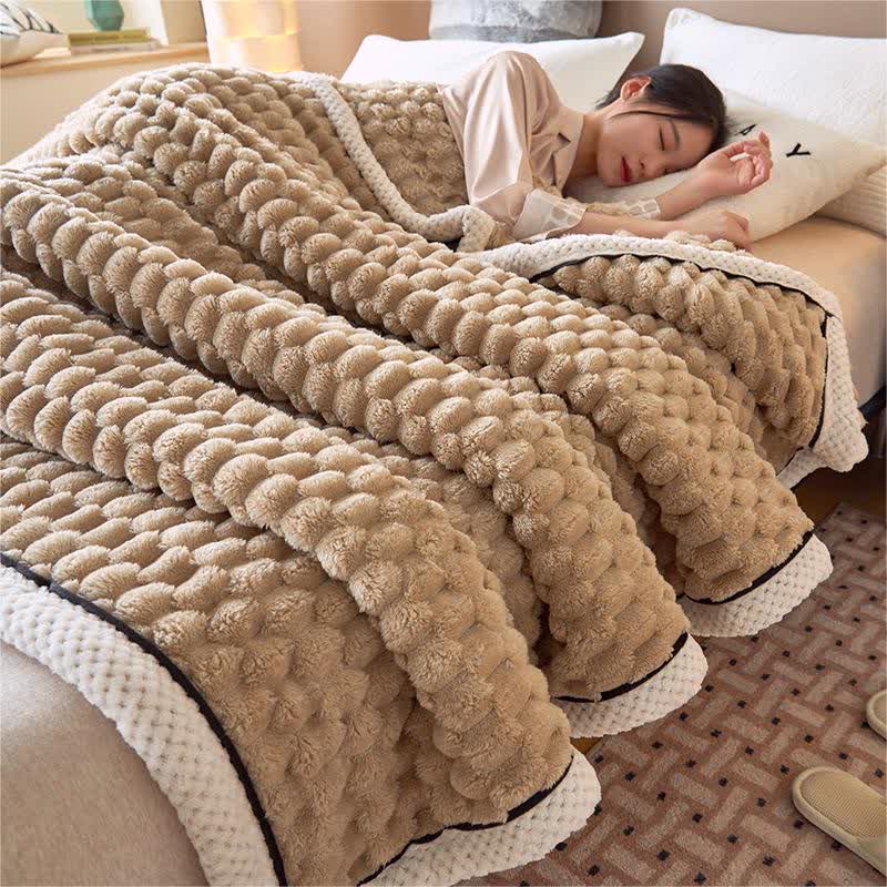 Fleece Blanket Coral Fleece Extra-Soft Reversible