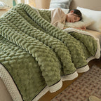 Fleece Blanket Coral Fleece Extra-Soft Reversible