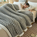 Fleece Blanket Coral Fleece Extra-Soft Reversible