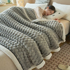 Fleece Blanket Coral Fleece Extra-Soft Reversible