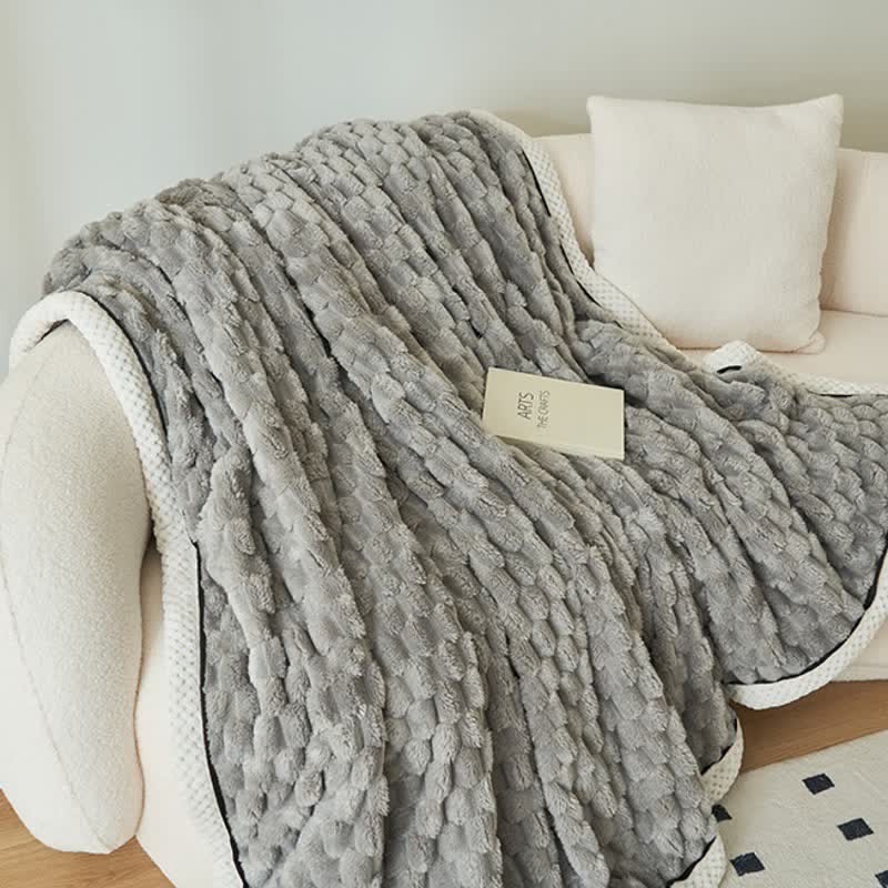Fleece Blanket Coral Fleece Extra-Soft Reversible