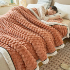Fleece Blanket Coral Fleece Extra-Soft Reversible