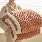 Fleece Blanket Coral Fleece Extra-Soft Reversible