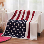 Fleece Blanket Microfiber Velvet & Faux Lambswool Machine Washable