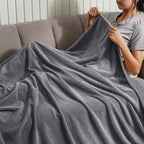 Fleece Blanket Reversible Lint-Free Machine Washable