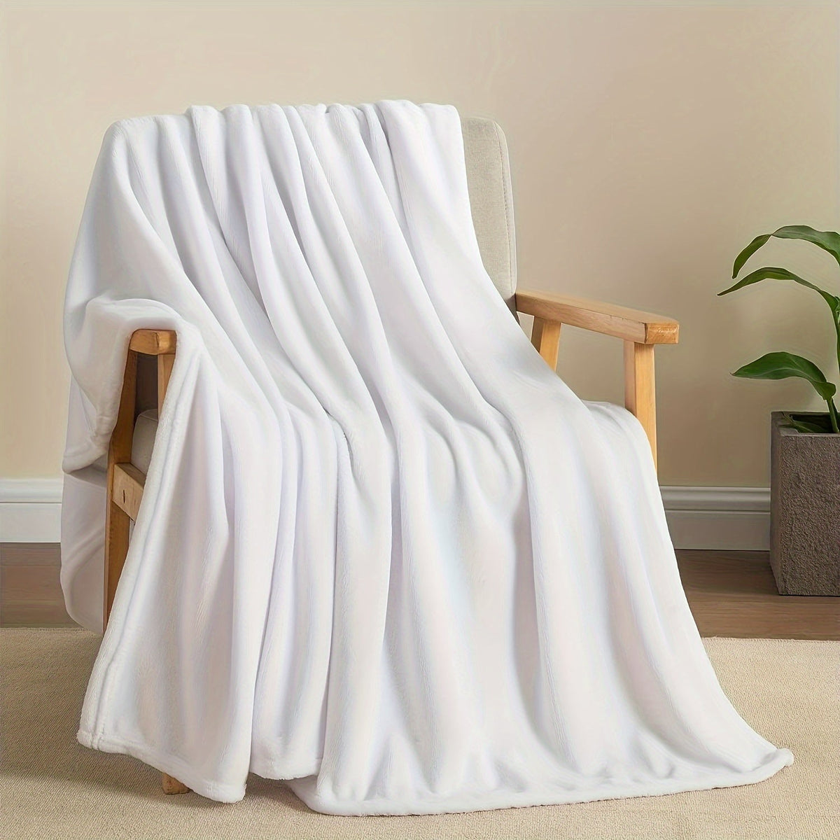 Fleece Blanket Reversible Lint-Free Machine Washable