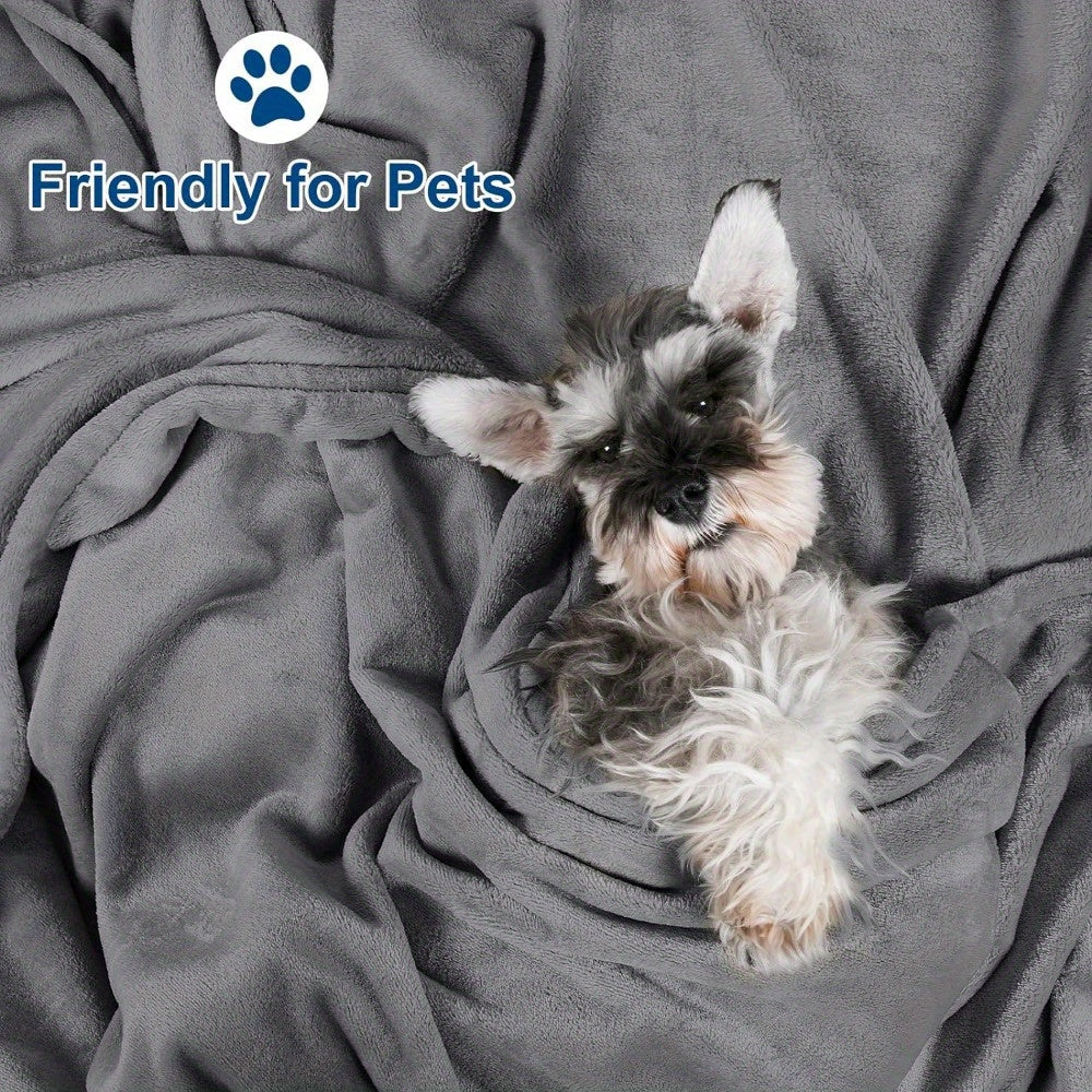 Fleece Blanket Reversible Lint-Free Machine Washable