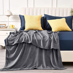 Fleece Blanket Reversible Lint-Free Machine Washable