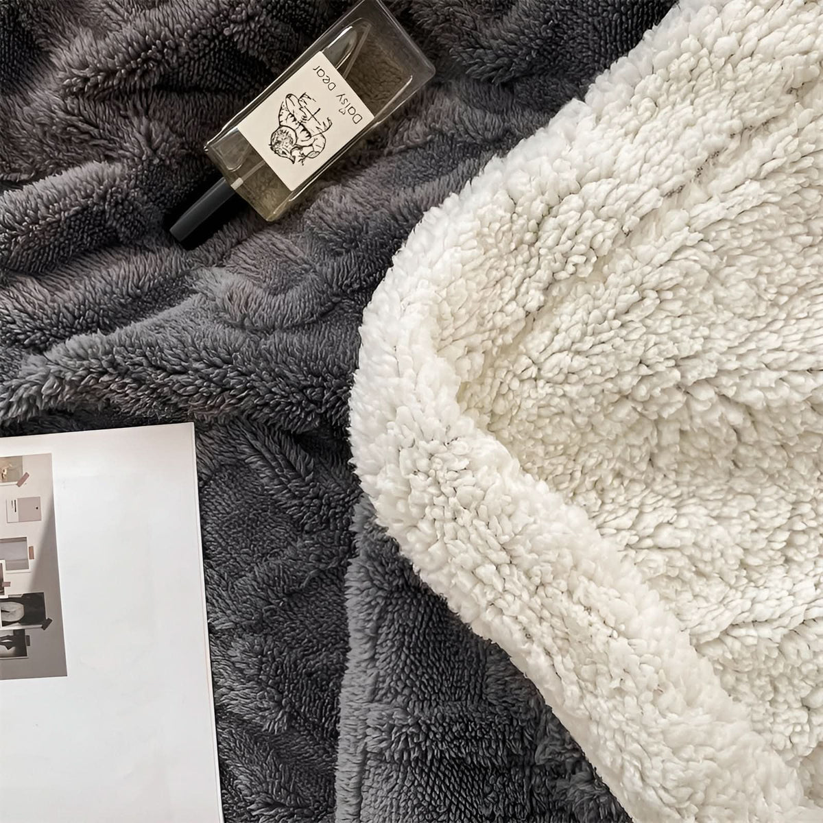 Fleece Blanket Reversible Ultra Soft Lightweight