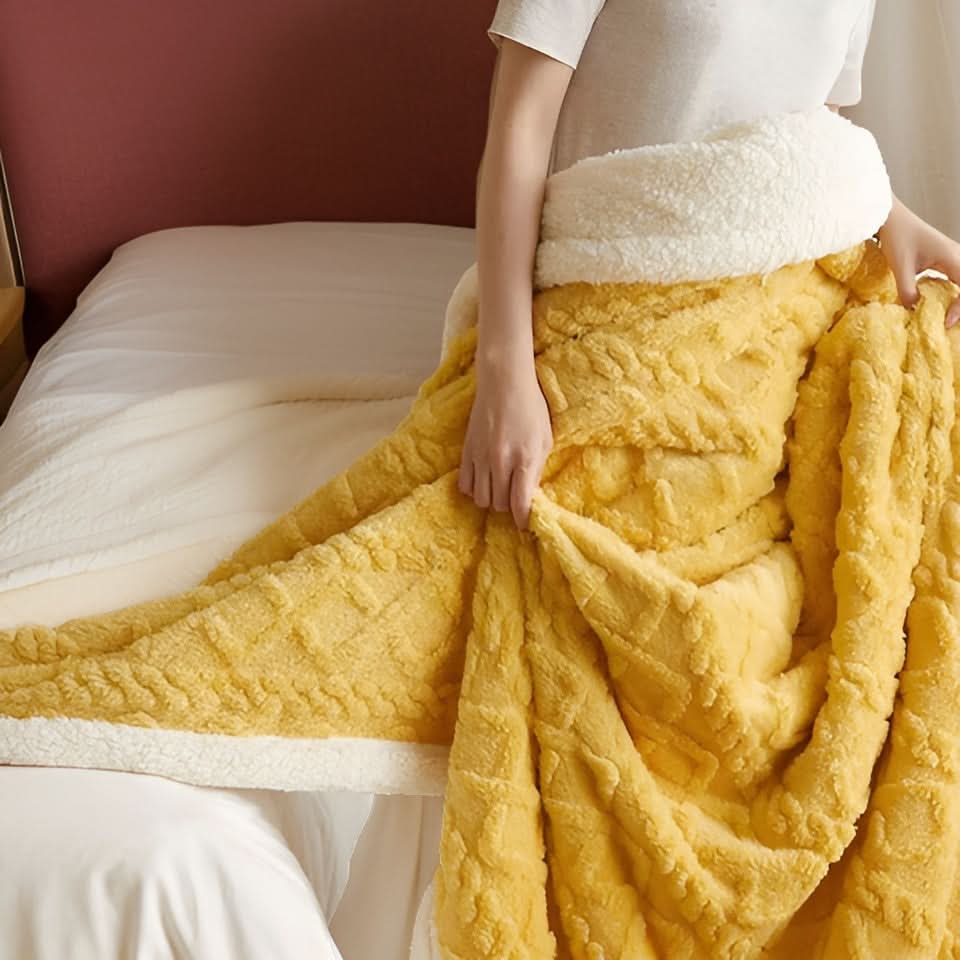 Fleece Blanket Reversible Ultra Soft Lightweight