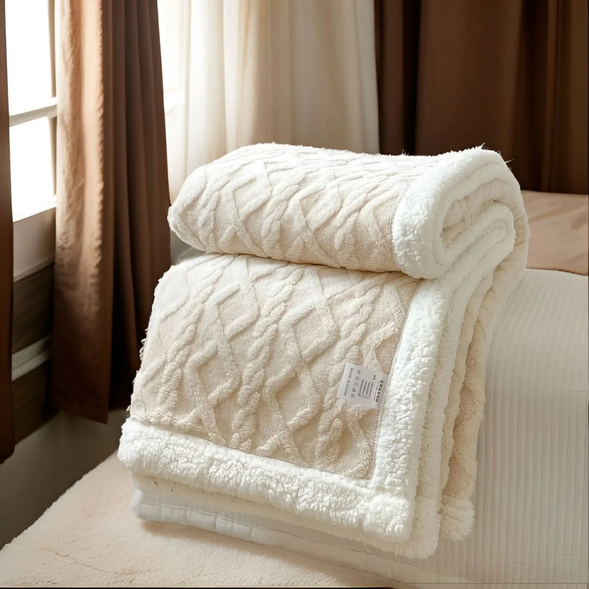 Fleece Blanket Reversible Ultra Soft Lightweight