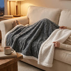 Fleece Blanket Reversible Ultra Soft Lightweight